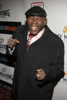 Boxing hall of famer Emile Griffith at New York's Apollo Theatre in 2008.