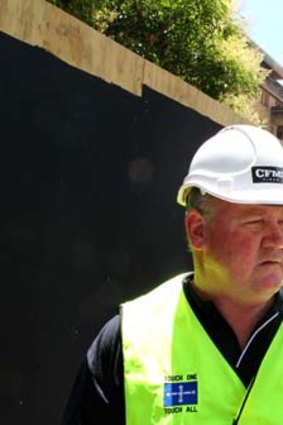 "You get confronted by these people from time to time" ... Brian Parker, CFMEU.