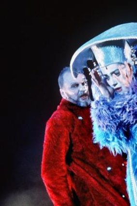 The Bell Shakespeare Company's production of <i>King Lear</i>, with John Bell (King Lear) and Melita Jurisic (Goneril)