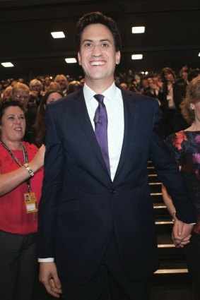 Opposition Labour Party leader Ed Miliband with wife Justine Thornton.