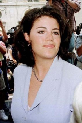 Former White House Monica Lewinsky in 1998 at the height of the scandal that almost brought down a president.