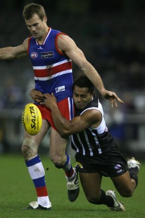 Luke Darcy in his heyday as an AFL star