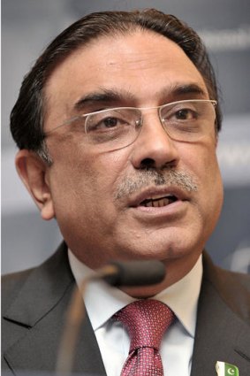 Pakistani President Asif Ali Zardari.
