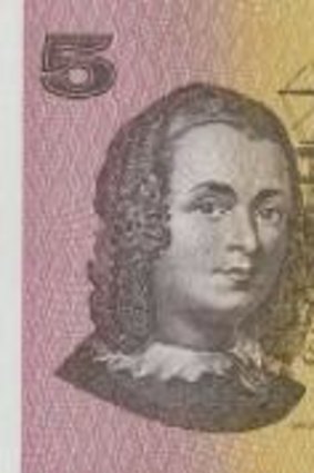 Now you see her: Caroline Chisholm on the $5 paper note.