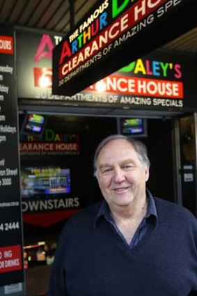 Not consulted: Swanston Street trader Peter Ferne of Arthur Daley's.