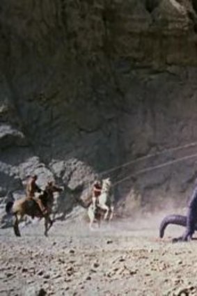 Half a century after it was made, Valley of Gwangi's dinosaur-roping scene is still amazing.