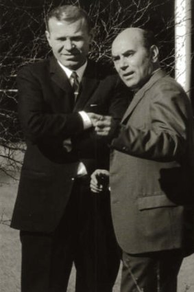 KGB station chief Ivan Stenin (right) and his successor, Geronty Lazovik, in Canberra in 1971.