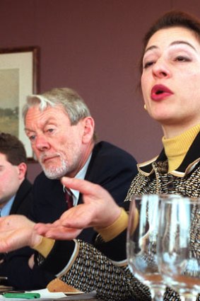 Sophie Mirabella with Colin Howard at a conference in 2005.