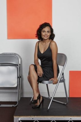 Miranda Tapsell relaxes off-stage.
