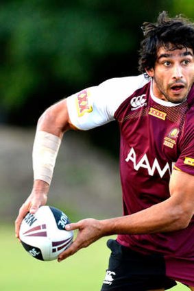 "He's only a little fella": Maroons captain Cameron Smith on Johnathan Thurston.
