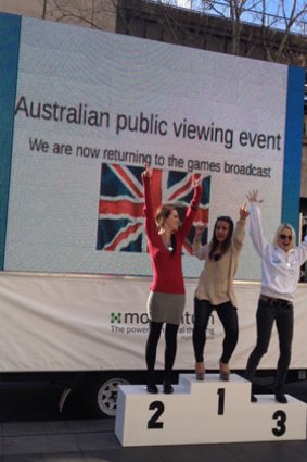 You too can stand on the podium ... organisers say there will be a range of activities for Olympic fans to take part in.