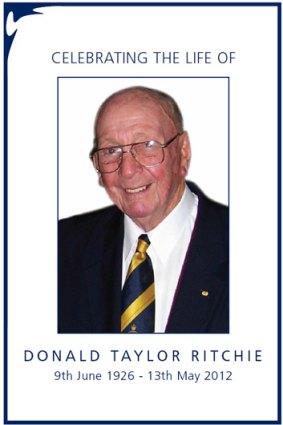 Don Ritchie ... lived a "full, happy life".