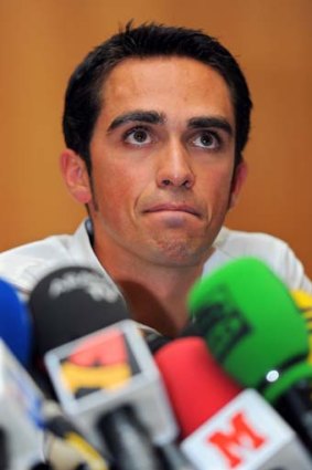 "Contador, 29, will join American Floyd Landis as the only riders to lose their titles".