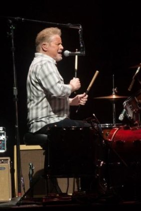 Don Henley impressed not only with his powerful vocals, but on the drums and guitar too.