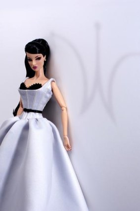 A Jason Wu dress worn by a 'miniature doll'.