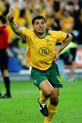 John Aloisi celebrates his winning penalty that put Australia in their first World Cup since 1974.