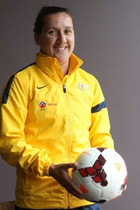 Standing tall: Matildas soccer star Lisa de Vanna.