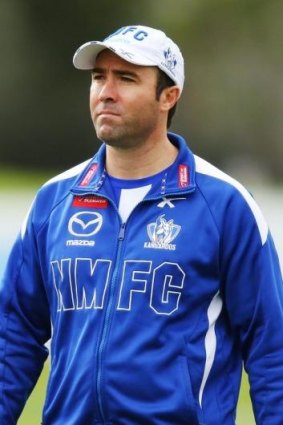 North Melbourne coach Brad Scott.