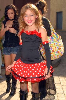 Hypersexualised ... American child actress Noah Cyrus at age 9 in 2009.