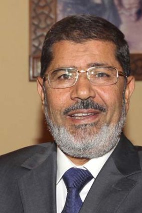 Eager to back the country's historic peace treaty with Israel ... Egyptian Islamist President Mohammed Mursi.