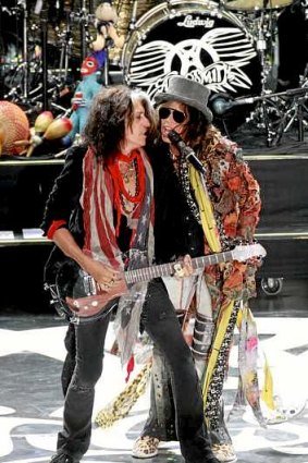Aerosmith guitarist Joe Perry and singer Steven Tyler