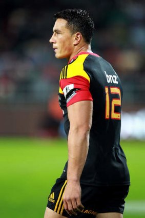 Advice: Sonny Bill Williams turns out for the Chiefs last year.