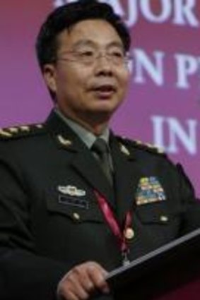 Outcry: Deputy chief of staff of the Chinese Army Lieutenant-General Wang Guanzhong lashed the "provocative challenge" from the US and Japan.