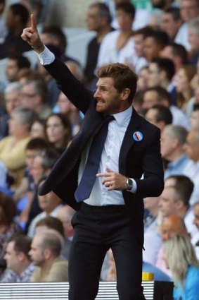 Tottenham Hotspur manager Andre Villas-Boas gestures during the match against Swansea City.