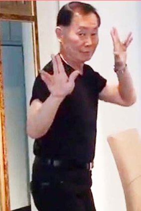 George Takei shows his moves in a video clip