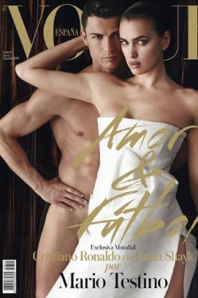 Ronaldo and Shayk on the cover of Vogue Spain.