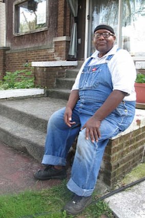 Retired cop James 'Jack Rabbit' Jackson, above, runs a volunteer anti-crime patrol.