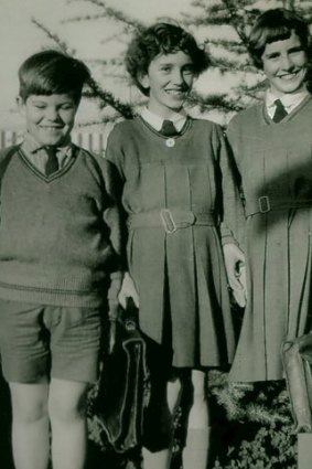 Dr Helen Szoke, middle, in her school days.