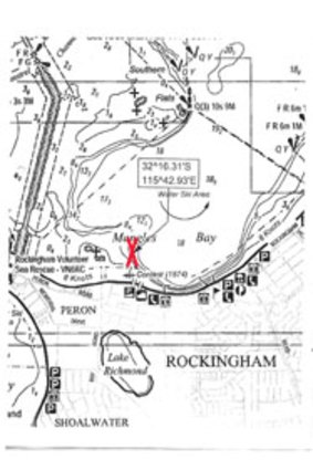 'X' marks the spot for Rockingham's sunken brothel boat.