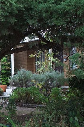 An obscured detail of the front garden of the home in Putney where Bennelong is said to be buried.
