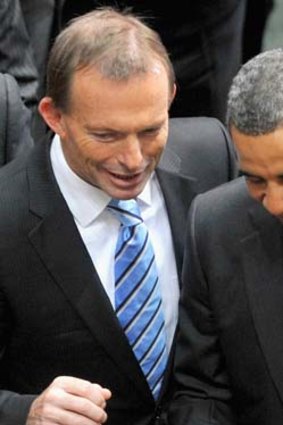 Tony Abbott and Barack Obama.