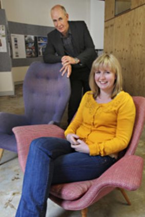 Architectural director Cameron Lyon and daughter Conor, an industrial designer.