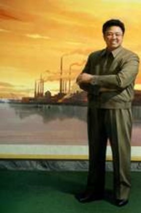 Golden era?: A portrait of Kim Jong Il, who ruled North Korea from 1994 until his death in 2011.