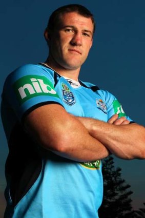 Leading from the front: NSW captain Paul Gallen.