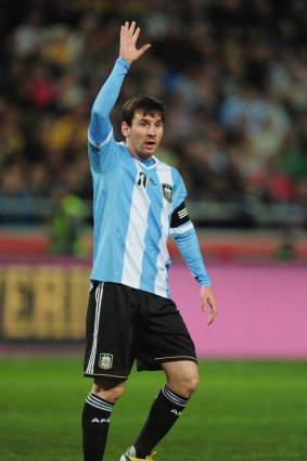 High hopes: Lionel Messi of Argentina.