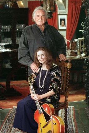 Hoarders ... Country music legend Johnny Cash with wife June Carter Cash in their Tennessee home in 1999.