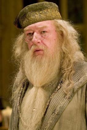 Say my name: Michael Gambon as Professor Albus Dumbledore in <em>Harry Potter</em>.