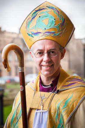 Well-backed favourite ... the Bishop of Durham, Justin Welby, who will be the new Archbishop of Canterbury.