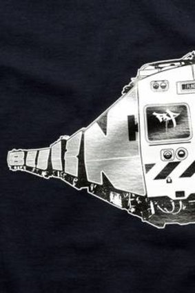 One of Burn's 'Mel Burn' t-shirt designs.
