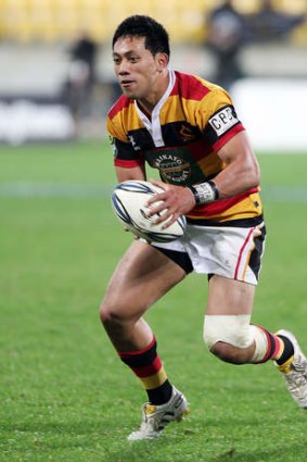 Christian Lealiifano in action for Waikato in the ITM Cup in 2010.