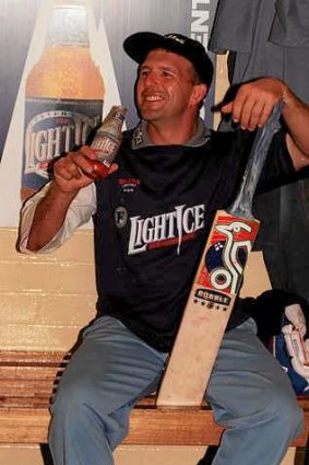 The head of Channel Nine's cricket coverage, Brad McNamara, during his playing days with NSW.