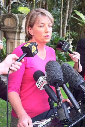 Anna Bligh announces she's quitting Queensland Parliament in Brisbane.
