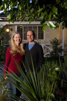 At last ... Erin and Alex Lusby at their Kingsgrove home.