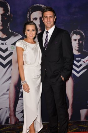 Matthew Pavlich and the Fremantle Dockers are dressed by Daniel Hechter.