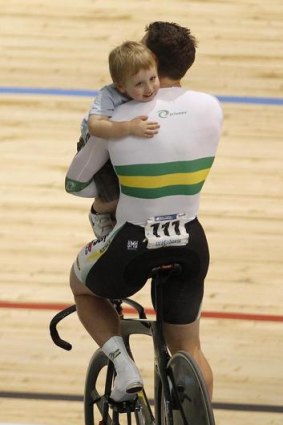 Shane Perkins shares the win with his son Aidan.
