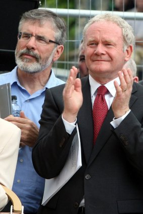 Gerry Adams and Martin McGuinness.